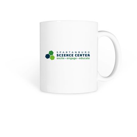 Spartanburg Science Center, a White Coffee Mug