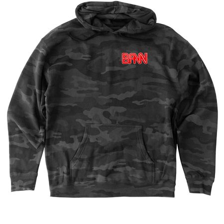 BFN SWEATERS, a Black Camo Heavyweight Camo Pullover Hoodie