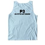 My Favorite Color is FREEDOM, a Chambray Comfort Colors Tank Top (back-view)