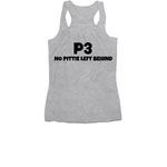 My Favorite Color is FREEDOM, a Athletic Heather Women's Racerback (back-view)