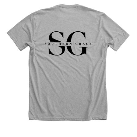 Southern Grace 3.0, a Athletic Heather Premium Unisex Tee (back-view)