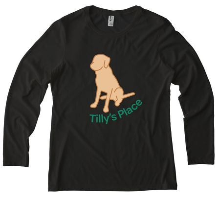 Clothing, a Space Black Allmade Eco Triblend Women?s Long Sleeve Tee