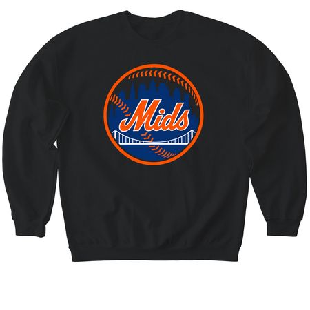 Mids, a Black Softstyle Crewneck Sweatshirt