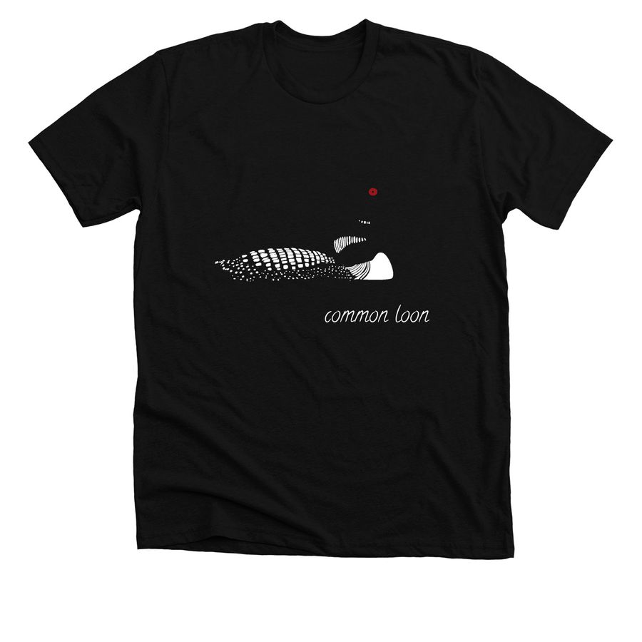 Loon, a Solid Black Blend Premium Unisex Tee