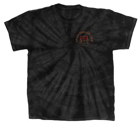 Tie Dye Small Logo Tops, a Black Classic Tie Dye Tee