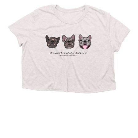 Mogwai Merch, a Heather Dust Women?s Flowy Cropped Tee