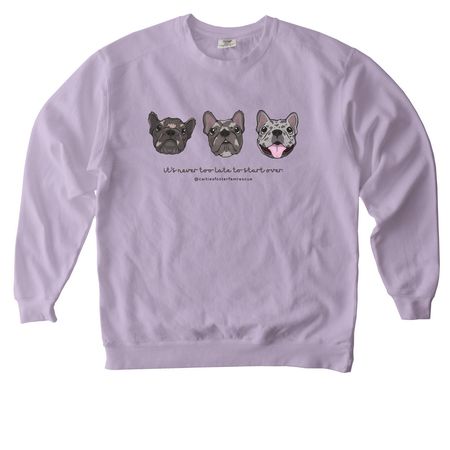 Mogwai Merch, a Orchid Comfort Colors Crewneck Sweatshirt