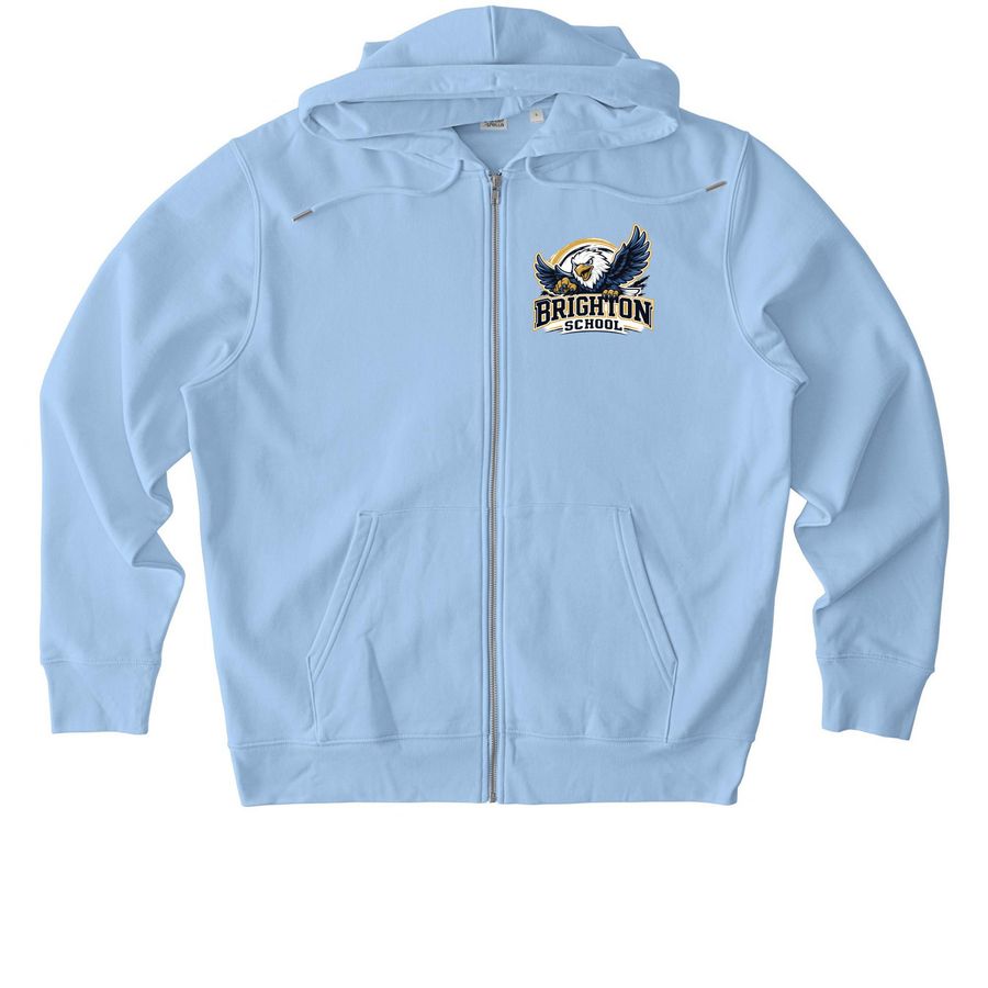 Eagle Spirt Zip-Ups (Colorful), a Blue Soul Stanley/Stella Unisex Cultivator 2.0 Zip Up Pullover Hoodie