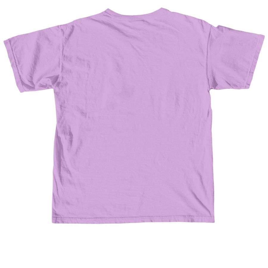 Chestnut Ridge Logo Wear, a Neon Violet Comfort Colors Unisex Tee (back-view)