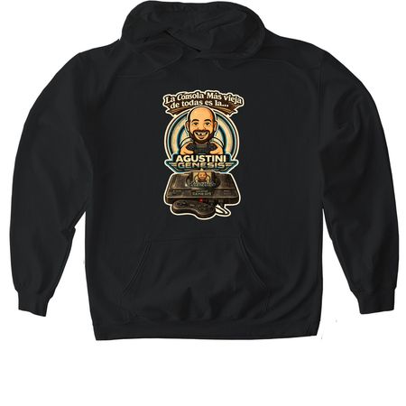 ? Agustini Genesis ? La Consola, a Black Gildan Softstyle Pullover Hoodie