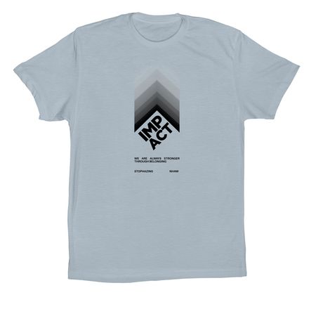 Make an Impact, a Light Blue Premium Cotton Tee