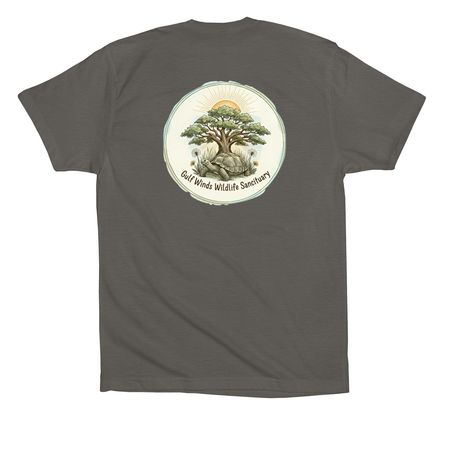 GWWS Tortoise, a Asphalt Premium Cotton Tee (back-view)