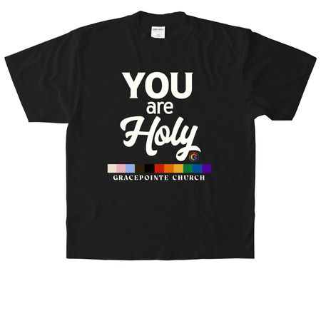 Pride 2025 | You are Holy, a Black Heavyweight Garment Dye Tee