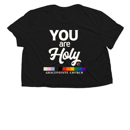 Pride 2025 | You are Holy, a Black Women?s Flowy Cropped Tee