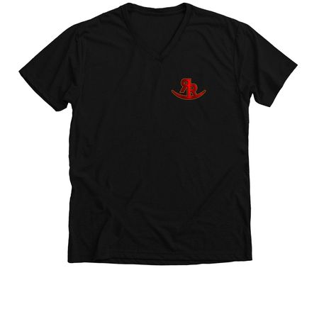 Rockin R Epic 4th Of July, a Solid Black Blend Premium V-Neck Tee