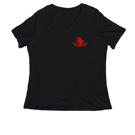 Rockin R Epic 4th Of July, a Black Women's Relaxed V-Neck Tee