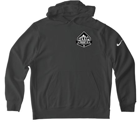 Troop 15 Additional, a Anthracite Nike Club Fleece Pullover Hoodie
