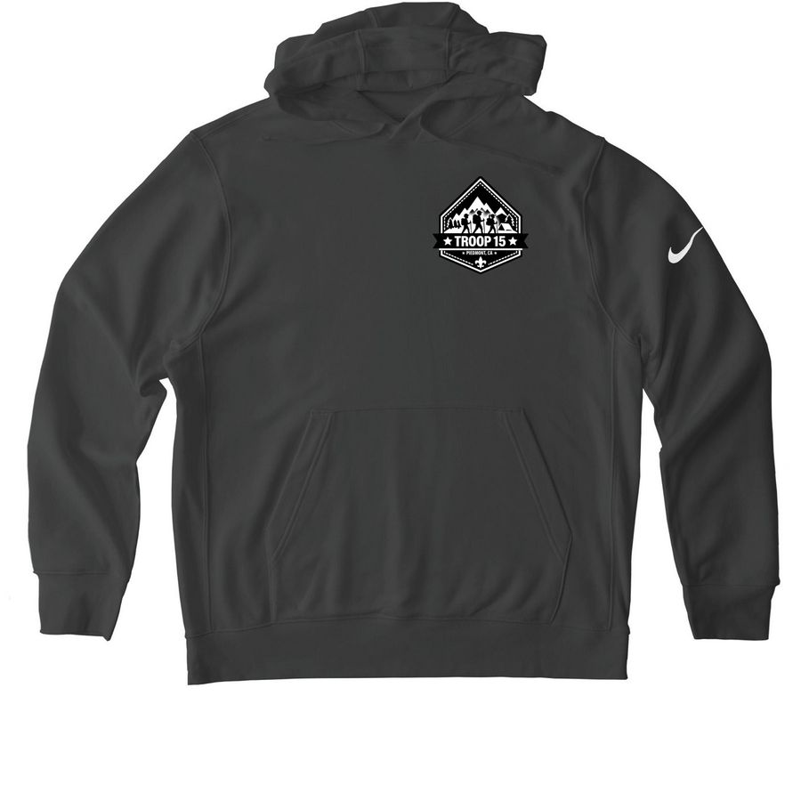 Troop 15 Additional, a Anthracite Nike Club Fleece Pullover Hoodie