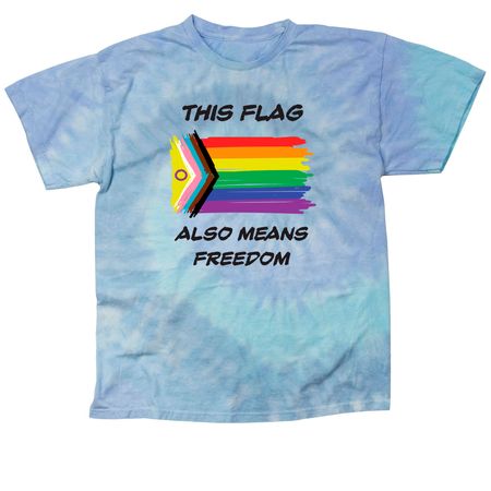 This flag also means freedom, a Lagoon Classic Tie Dye Tee