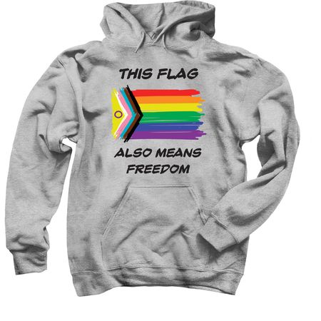 This flag also means freedom, a Sport Grey Pullover Hoodie