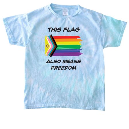 This flag also means freedom, a Lagoon Youth Tie Dye Tee