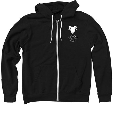 SHS Krampus Logo Limited Ed. Zip Up ??, a Black Zip Up Hoodie