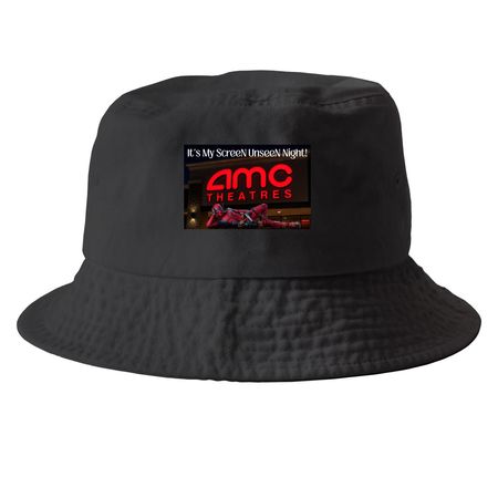 UnseeN Hat, a Black Printed Bucket Hat