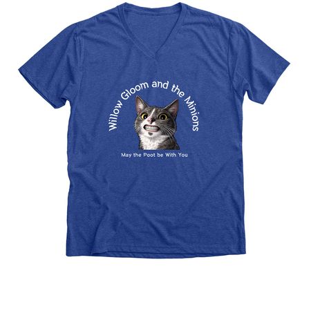 Willow Gloom and the Minions 3&nbsp;, a Heather True Royal Premium V-Neck Tee