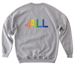 Open to All - Light Colors, a Sport Grey Softstyle Crewneck Sweatshirt (back-view)