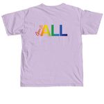 Open to All - Light Colors, a Orchid Comfort Colors Unisex Tee (back-view)