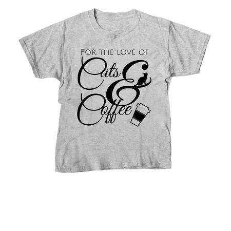 The Black Cat Cafe, a Sport Grey Youth Unisex Tee