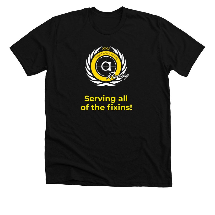 All of the fixins!, a Solid Black Blend Premium Unisex Tee