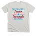 Purposeful Passion, Passionate Purpose, a Heather Cement Premium Unisex Tee