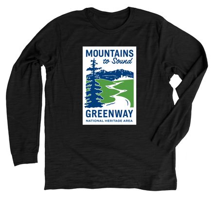 Classic Logo, a Solid Black Blend Premium Long Sleeve Tee