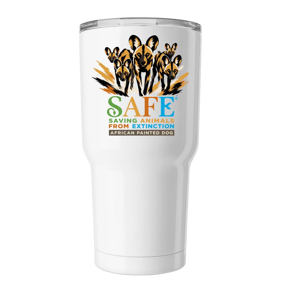 2026 APD SAFE Tumbler&nbsp;, a White Insulated Tumbler (back-view)
