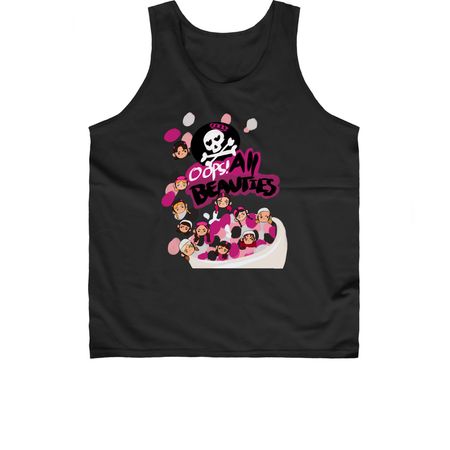 BRUTAL BEAUTIES, a Black Classic Unisex Tank Top