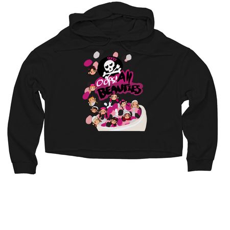 BRUTAL BEAUTIES, a Black Women?s Lightweight Cropped Hoodie