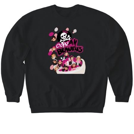 BRUTAL BEAUTIES, a Black Softstyle Crewneck Sweatshirt