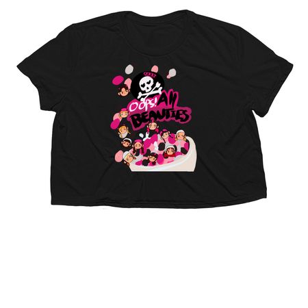 BRUTAL BEAUTIES, a Black Women?s Flowy Cropped Tee