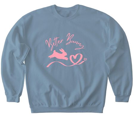 Classic Logo, a Stone Blue Softstyle Crewneck Sweatshirt