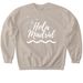Madrid 2026 Mission Trip Fundraiser, a Sand Softstyle Crewneck Sweatshirt