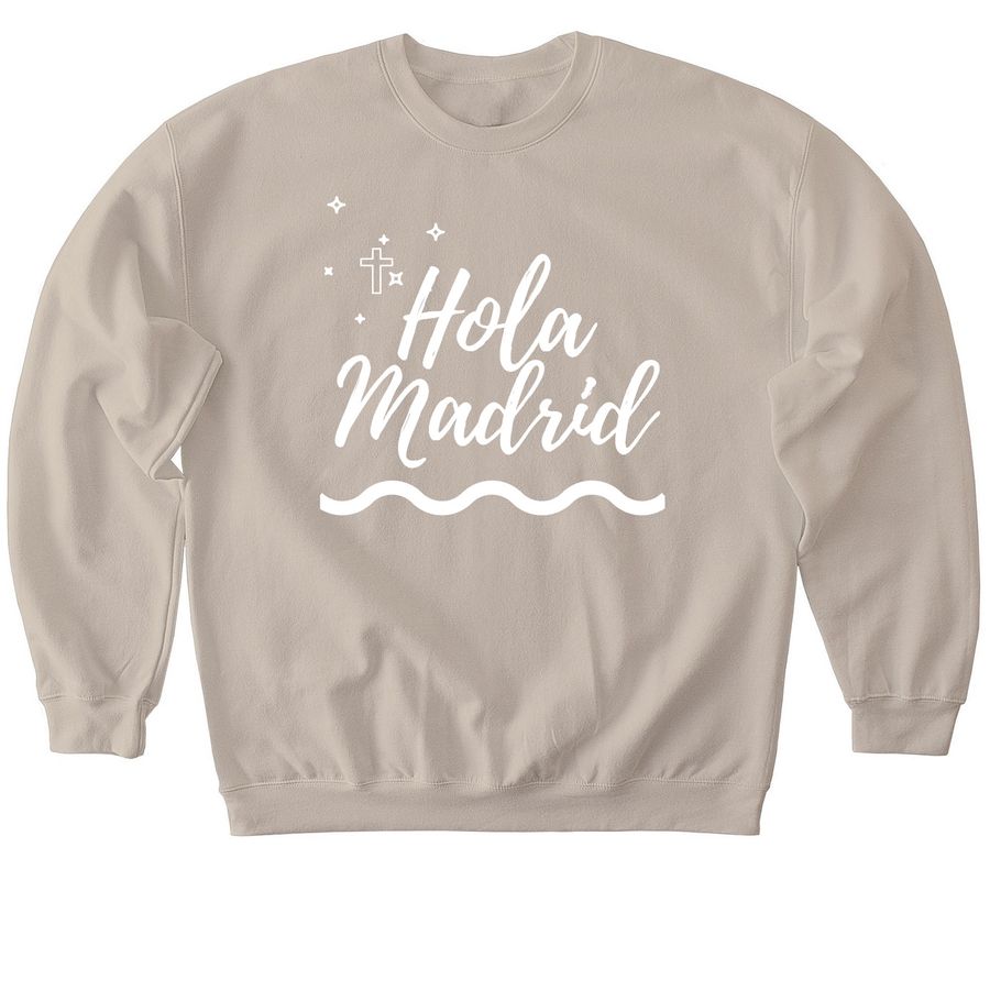 Madrid 2026 Mission Trip Fundraiser, a Sand Softstyle Crewneck Sweatshirt
