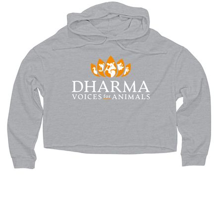 DVA Sweatshirts, a Grey Heather Women?s Lightweight Cropped Hoodie