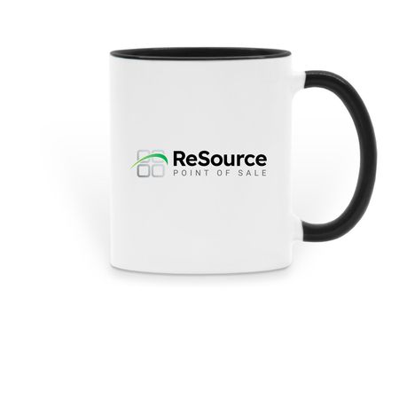 ReSource Mug Collection, a Black Two-Tone Ceramic Mug