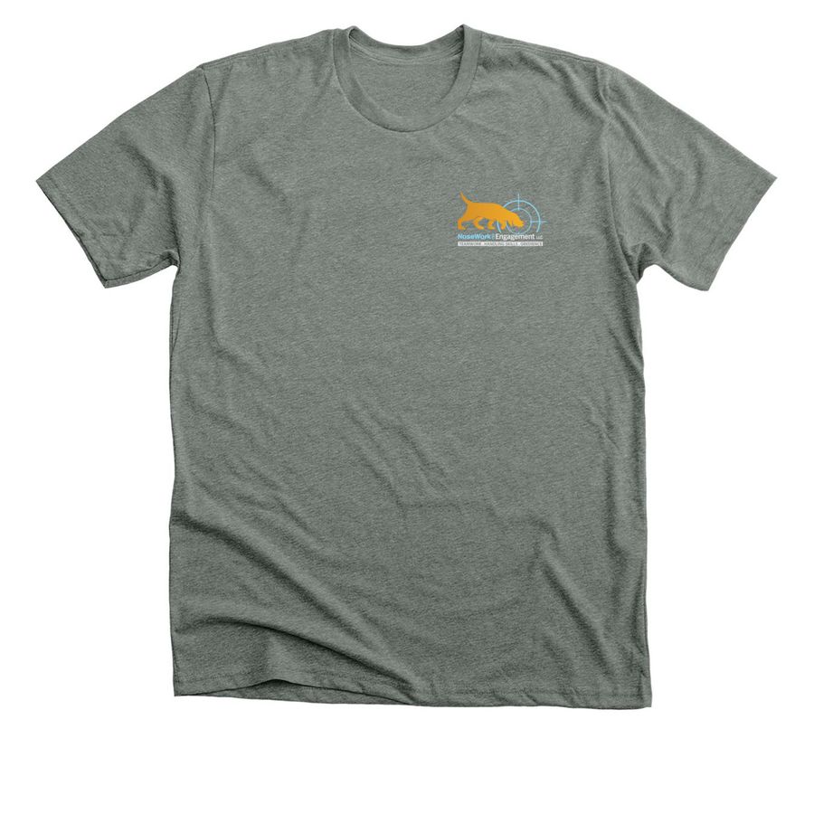 Nosework and Engagement - Premium Apparel, a Deep Heather Premium Unisex Tee