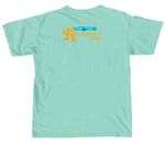 House of Dog Coat of Arms, a Chalky Mint Comfort Colors Unisex Tee (back-view)
