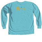 House of Dog Coat of Arms, a Lagoon Comfort Colors Long Sleeve Tee (back-view)