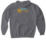 House of Dog Coat of Arms, a Charcoal Gildan Softstyle Pullover Hoodie (back-view)