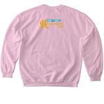 House of Dog Coat of Arms, a Light Pink Softstyle Crewneck Sweatshirt (back-view)
