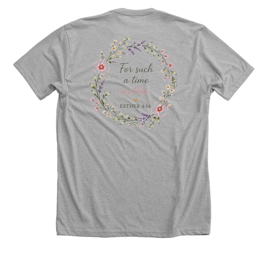 Kaley's Verse, a Athletic Heather Premium Unisex Tee (back-view)